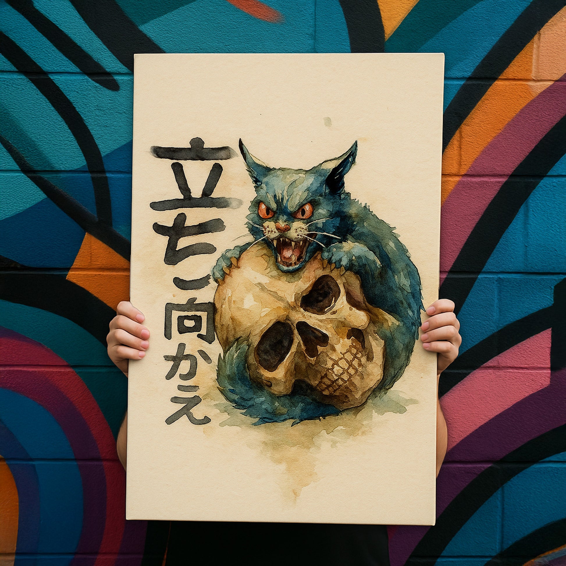 Cat "Stand and Fight" - Canvas