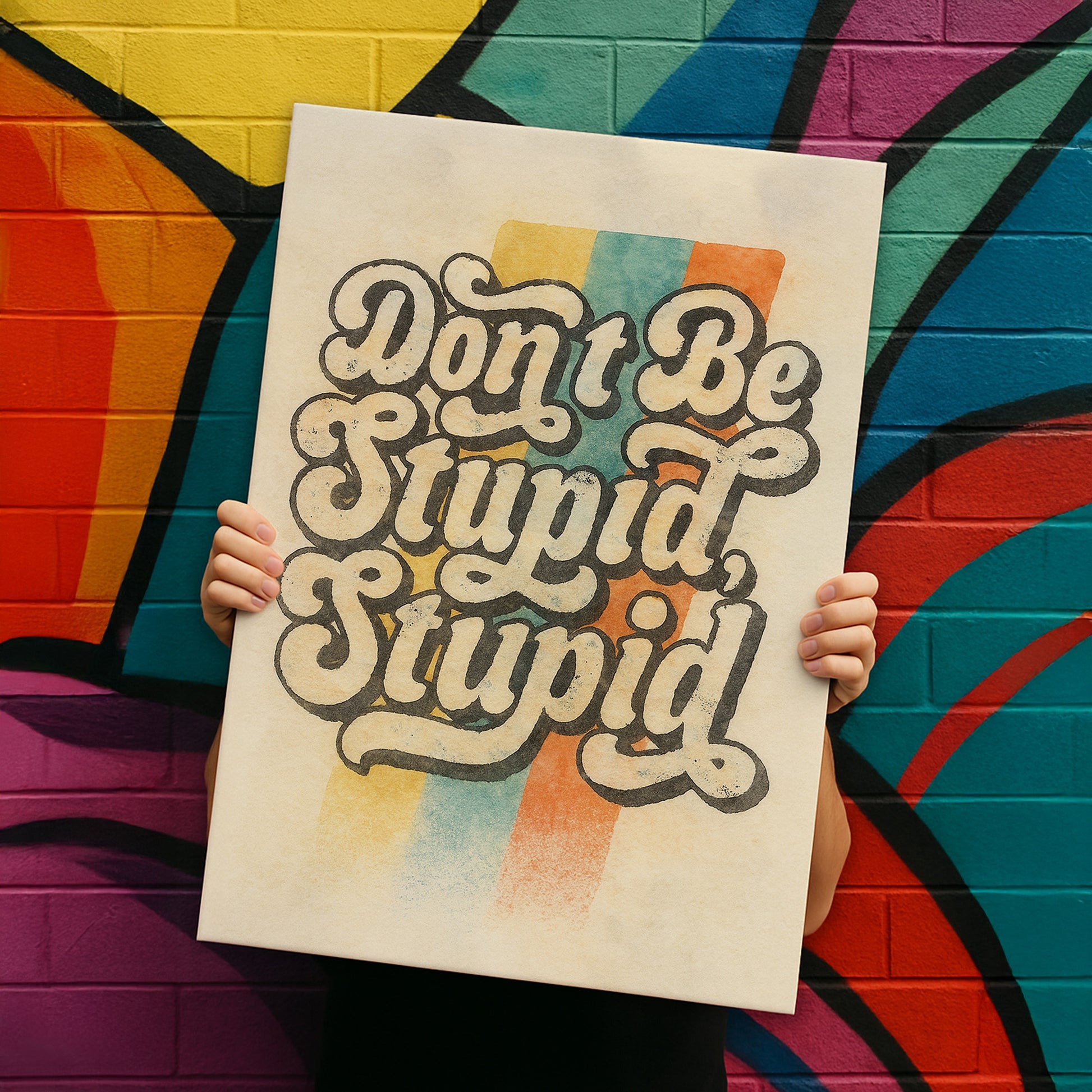 Don't Be Stupid, Stupid - Canvas