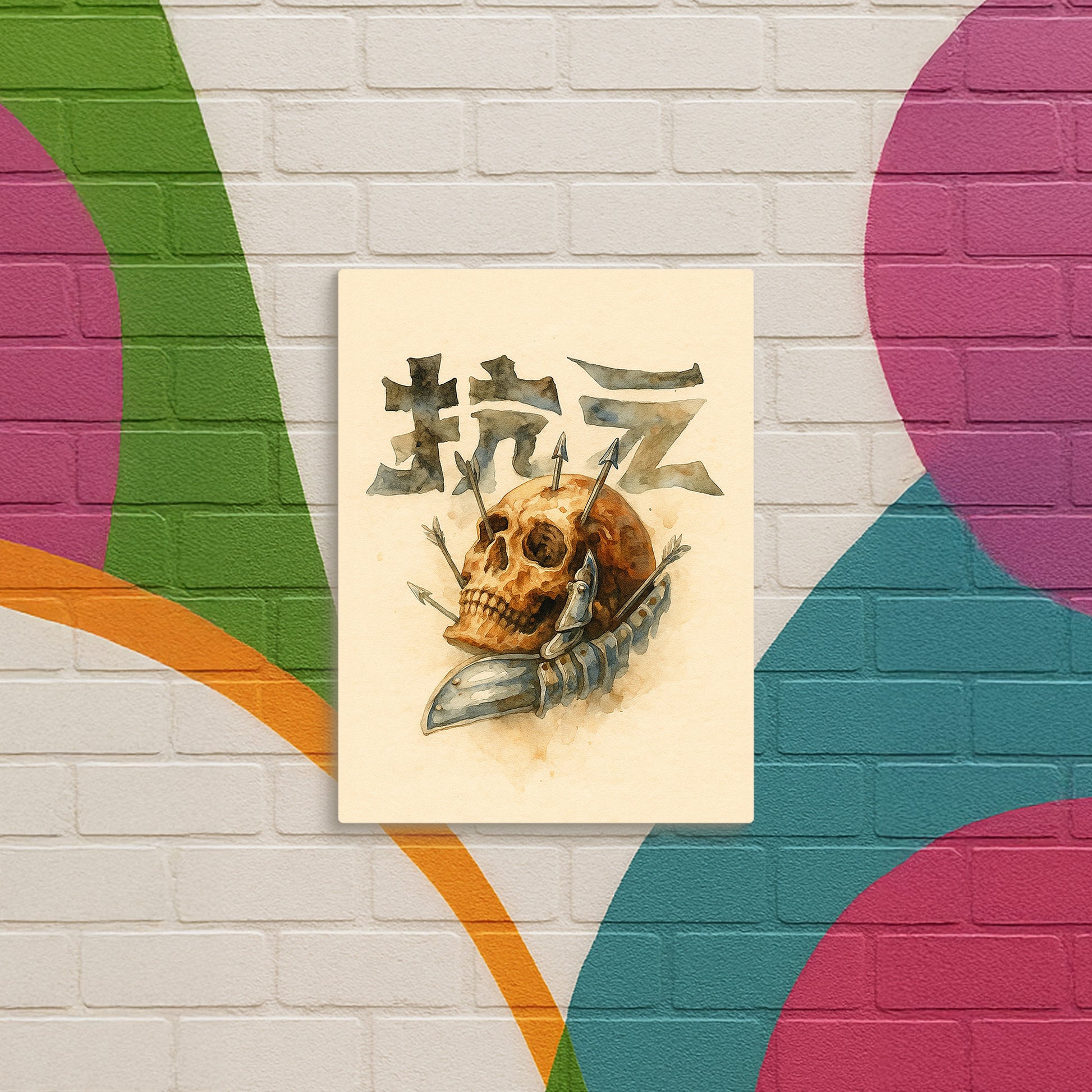 Skull "Resistance" - Canvas