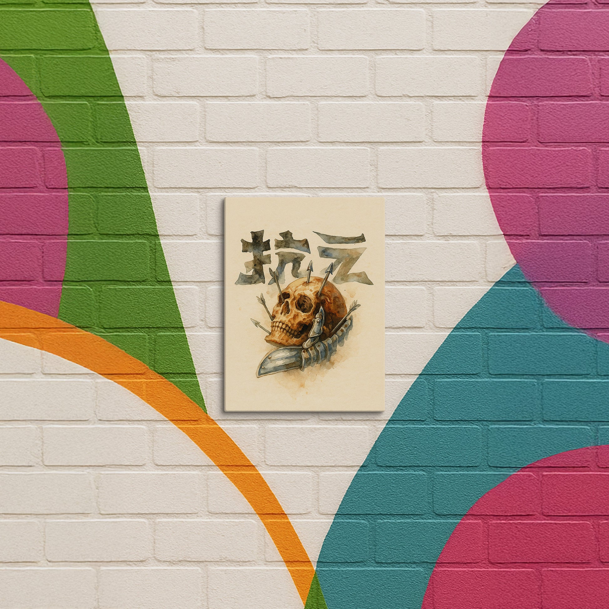 Skull "Resistance" - Canvas