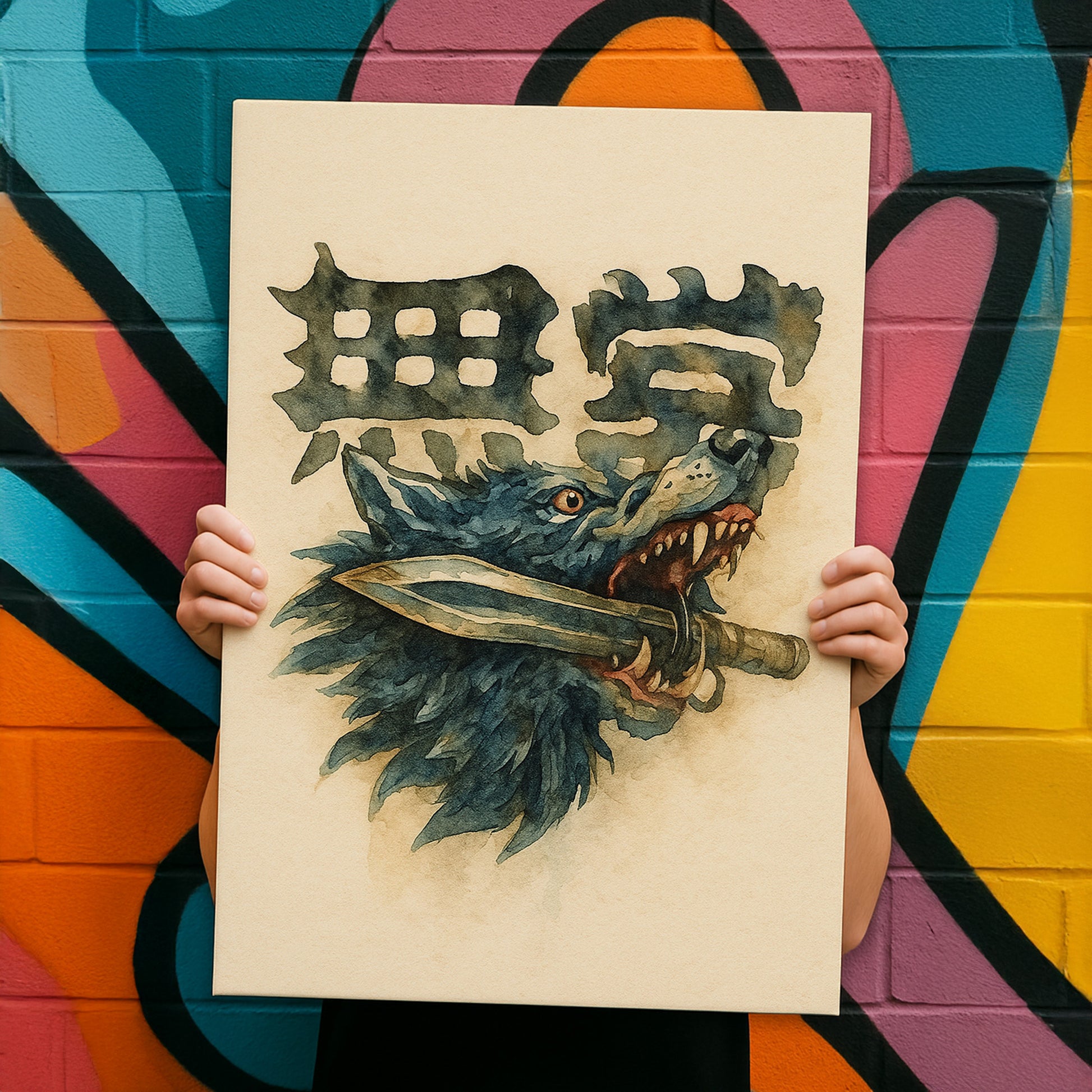 Wolf "Harmless" - Canvas